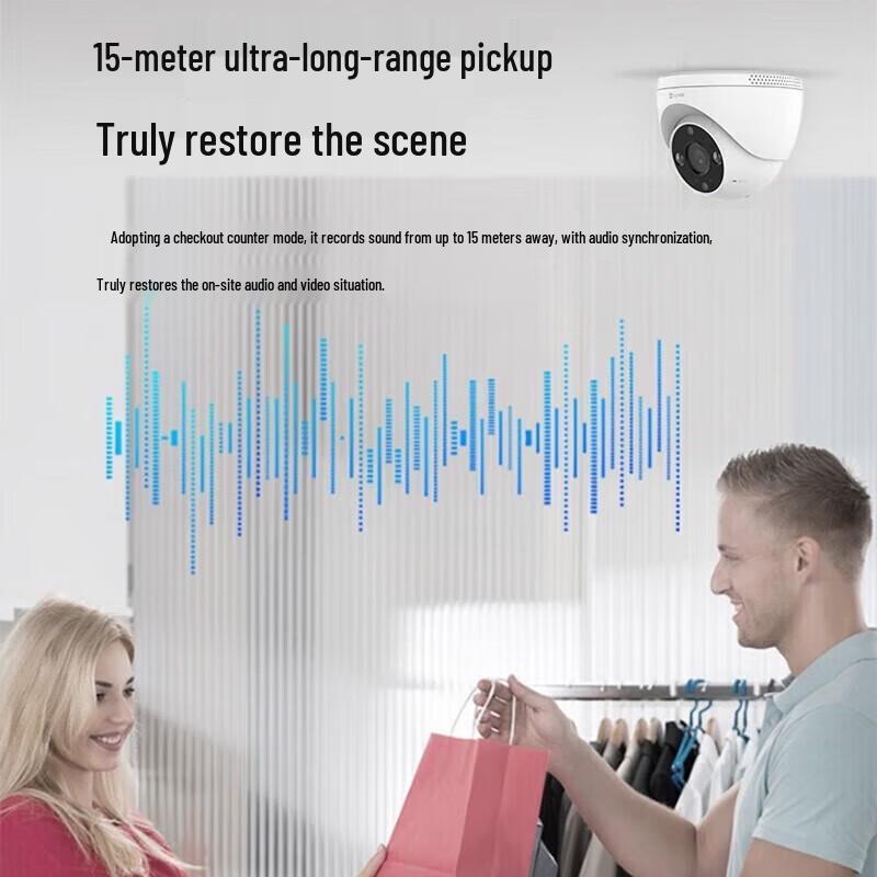 Ezviz H4 5MP Drahtlose WiFi Außen-Kuppelkamera (CN-Version)