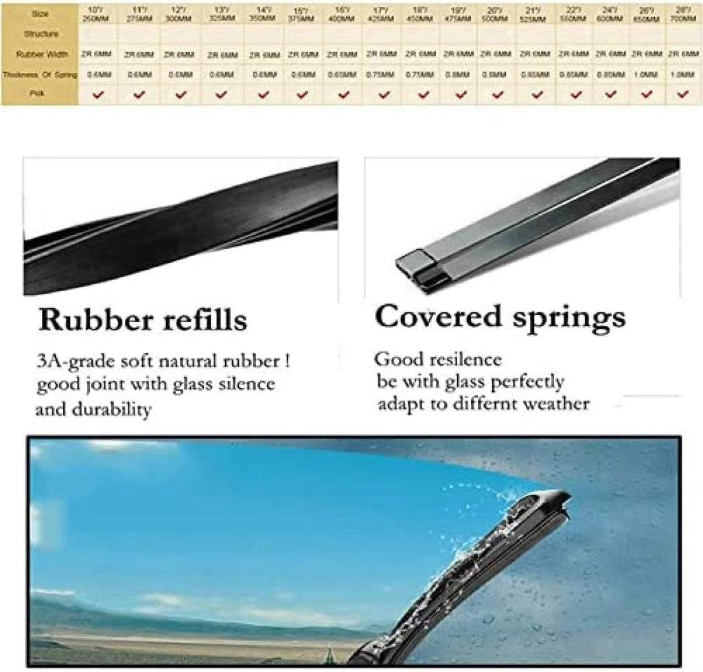 HBZYD Ramię wycieraczki tylnej Pióro wycieraczki tylnej Ramię wycieraczki tylnej i Pióro,