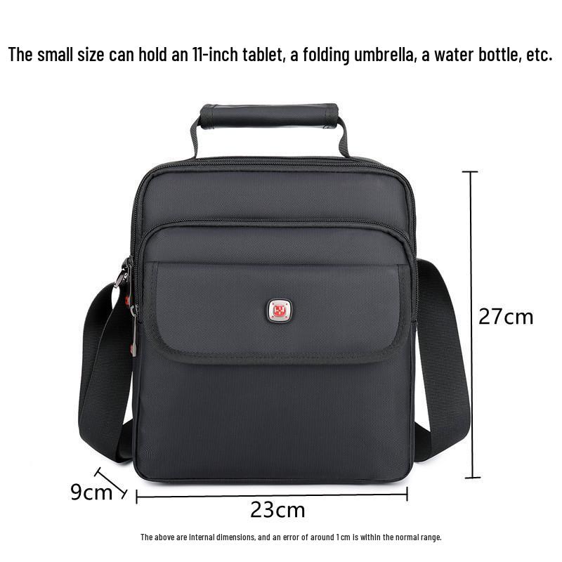 Swiss Army Knife Men's Oxford Shoulder Bag: Vertical Crossbody & Handbag for Business Commute