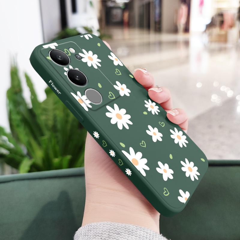Tender Daisy Phone Case For VIVO V40 V30 V29 V29E V27 V27E V25 V25E V23 V23E V21 V20 Y20 Y12 Y21 Y22 Y50 Y35 Y76 Y36 Pro 4G 5G