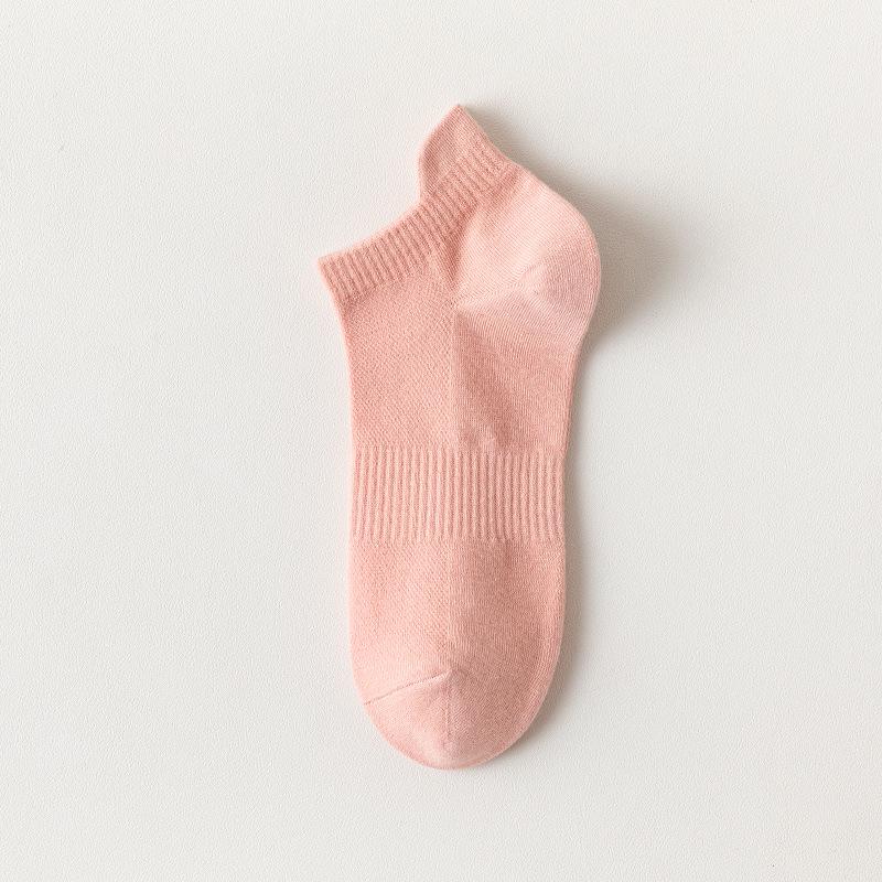 Plus Size Women's No-Show Boat Socks - Breathable Mesh, Solid Colors, Extra Wide, Summer Thin Ankle Socks