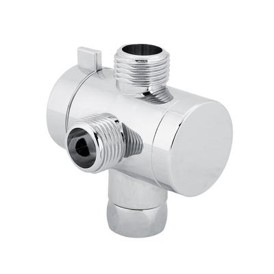 ABS 3-Way Shower Head Diverter Valve Connector Adapter Home Bathroom Accessory