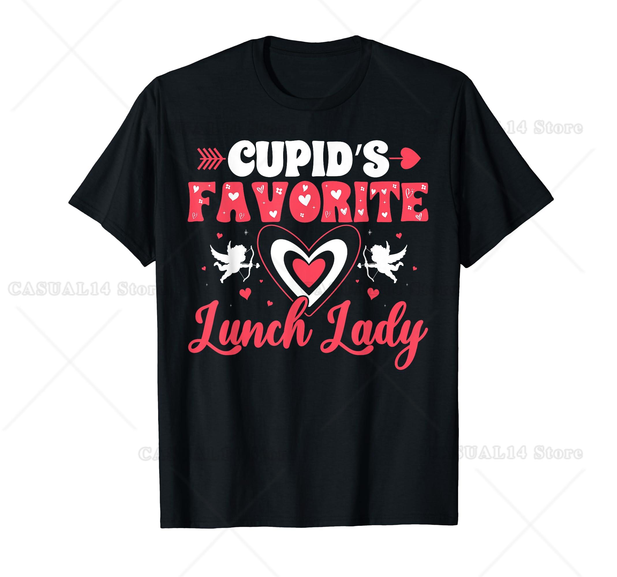 Valentine Day Love Lunch Lady T-Shirt 4XL