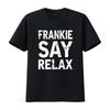 Frankie Say Relax Tričko ve vintage stylu Bella Canvas Bavlna Jersey pro retro vzhled Vintage praná Prodyšné Mírně ležérní