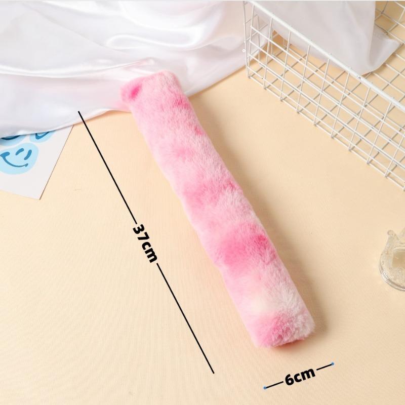 

Short Plush Strip Throw Pillow with Cat Grass Bag, Cat Biting and Self-indulging Toy, Catnip Toy