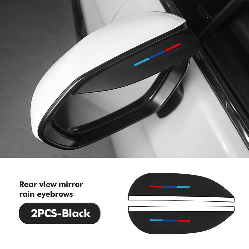 2 Stück Auto Sonnenblende Rückspiegel Regenaugenbraue Schutz Aufkleber Für BMW M 1 3 4 5 6 7 Serie X1 X3 X4 X5 G20 G38 F48 E36 E39