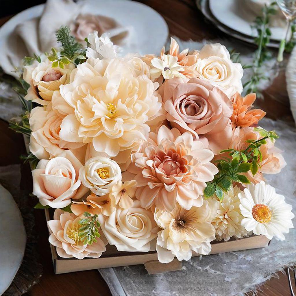 Elegant Artificial Flower Arrangement Set for Home Decor Parties and Special Occasions - Perfect for DIY Projects and Gifts