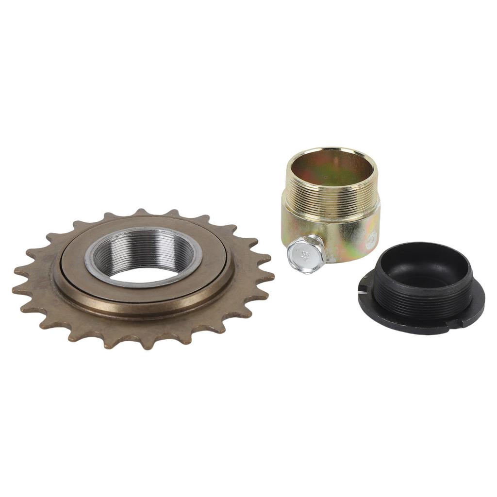 22T Bike Freewheel with 30mm Adapter Connector Bicycle Freewheel Adapter Kit for Electric Tricycle