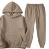 Männer Einfarbig Mit Kapuze Pullover Sets Herbst Winter Fleece Hoodie Zwei Stück Anzug Plus Größe männer Sportswear Hose trainingsanzug