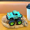 Keychain Pendant Portable Off-Road Racing Design Keyring with Metal Ring Pull-Back Toy Mini Car Keychain Toy