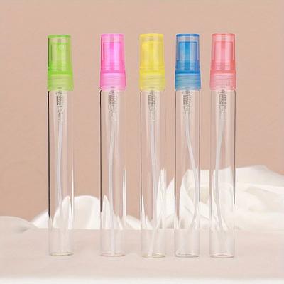 10 szt. 5 ml/10 ml Buteleczka na perfumy Przenośne wielokrotnego napełniania Puste pojemniki Atomizer kosmetyczny w sprayu Podbutelka podróżna Atomizer z ultra drobną mgiełką