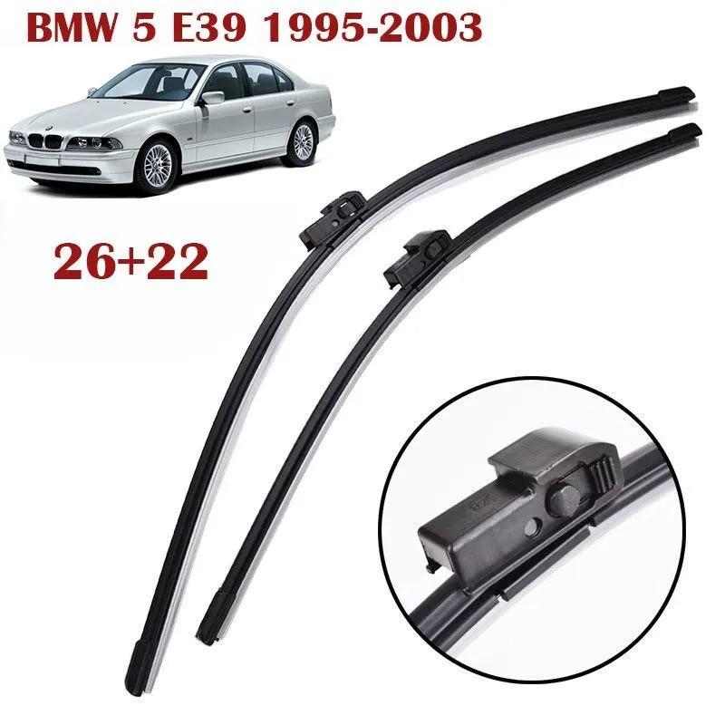 26 +22 Front Frameless Wiper Blades for BMW 5 Series E39 1995-2003, BMW 7 E38, BMW X5 E53, BMW Z8 E52, BMW 5 Touring E39 чёрный
