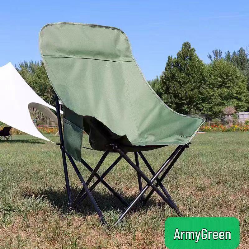 GA Camping Gear High Back Folding Beach & Fishing Chair