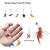 ect Cat Toy Set with Bells for Cat Teaser, Ultra-Realistic Bug Toy Refills for Wand Toys, Interactive Toys Ideal for Kitten Enrichment Exercise &