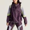 adidas Stella McCartney FW24 Serie Intrecciata Color Block Sportiva Vestibilità Larga con Cappuccio e Zip Manica Lunga Giacca Giacca da Donna Marrone IX1629