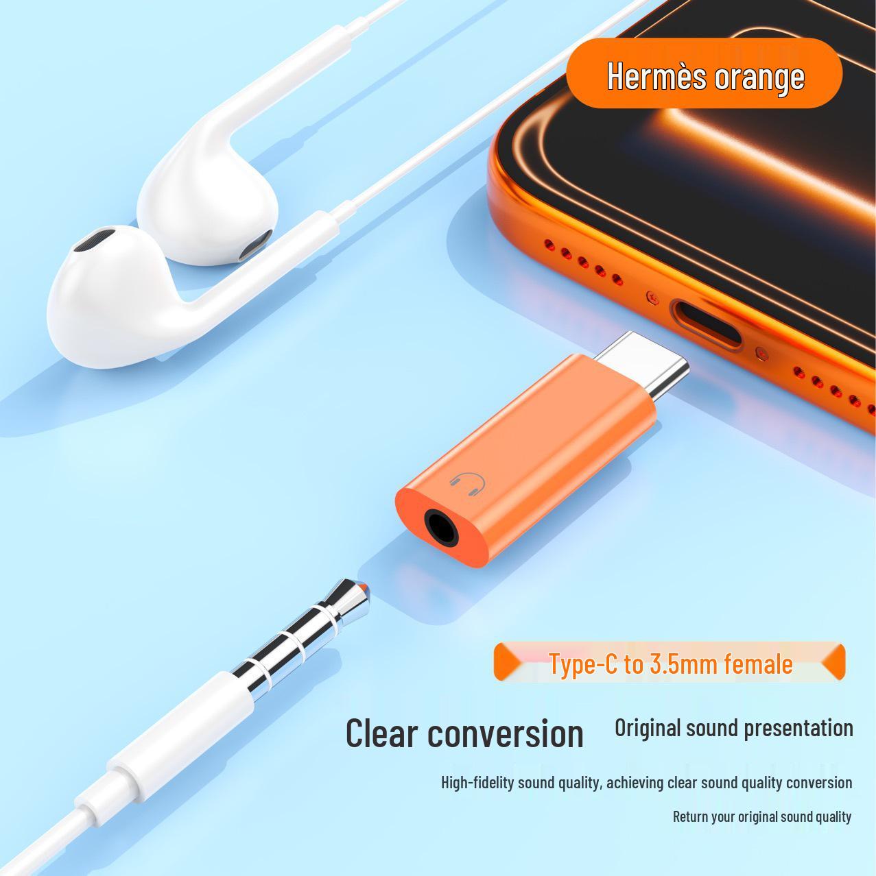 

USB-C to 3.5mm Audio Adapter - Digital Earphone Cable DAC Converter