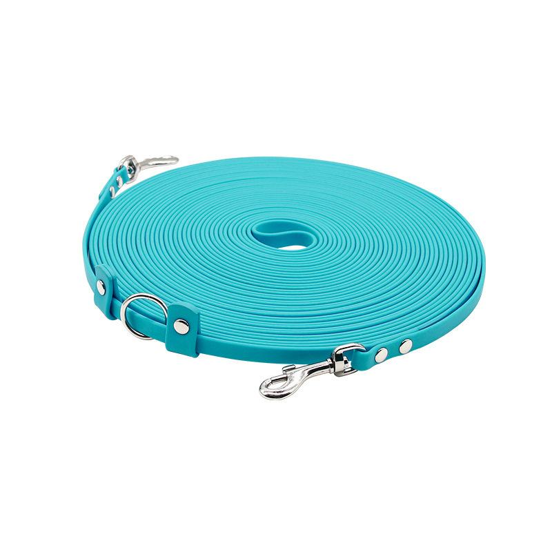 15M PVC Double-headed Dog Leash Waterproof Pet Leashes Outdoor Walk Training Soft 2 Heads Pet Traction Rope