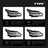 Upgrade Headlight Assembly for 2016-2019 Lexus LX570 with LED Lenses, DRLs, and Dynamic Turn Signals
