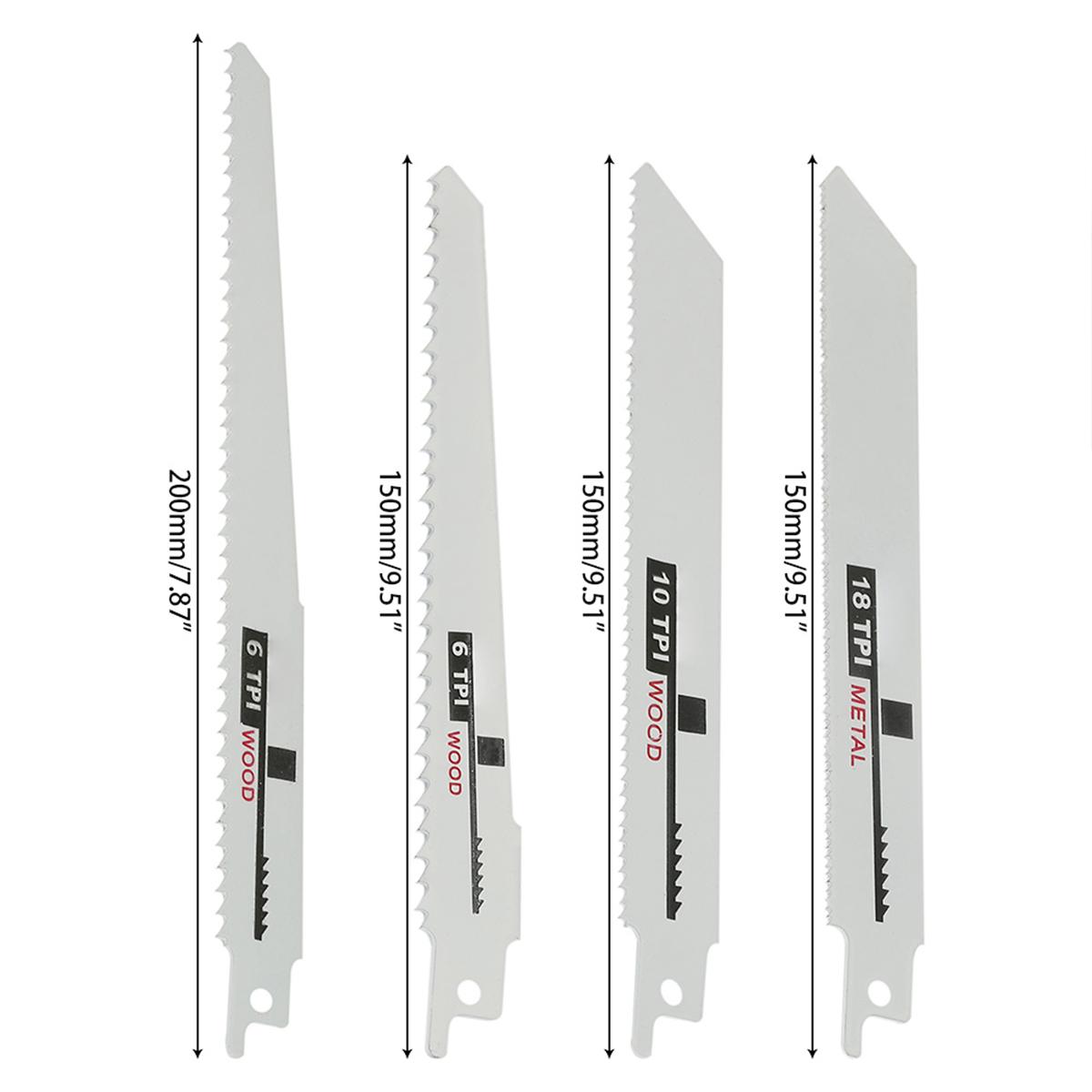 

12 шт. возвратно-поступательных пильных полотен, полотен для обрезки, сабельных пил, инструментов для самостоятельной резки дерева, металлических труб