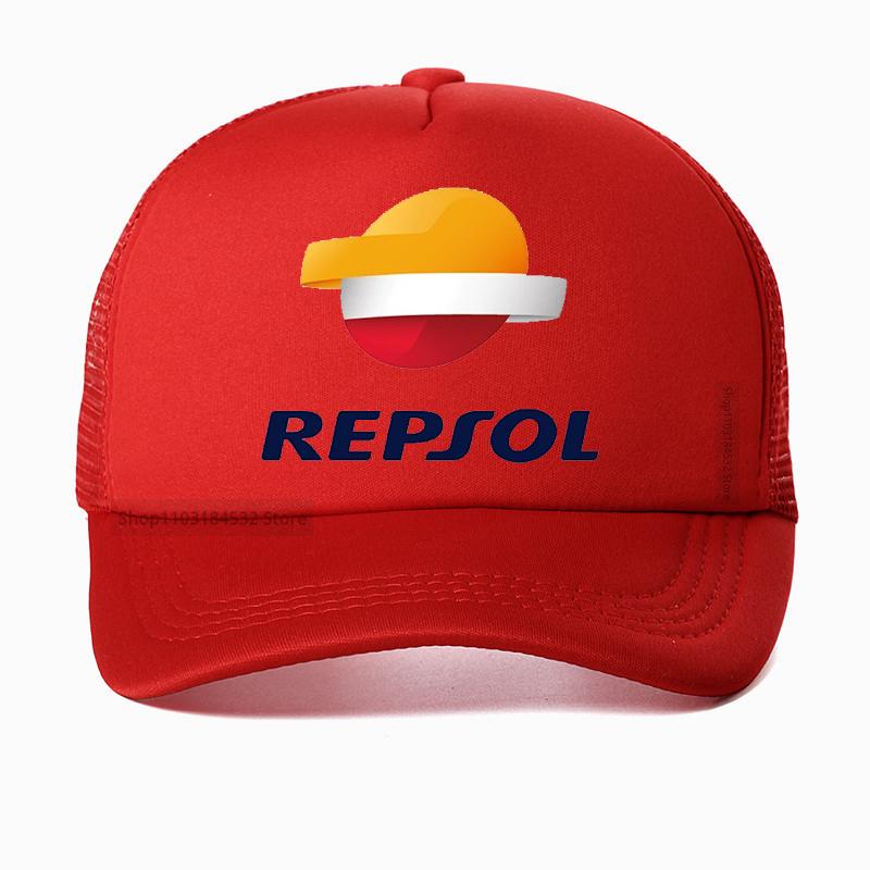 Berretto da baseball Repsol per sport all'aperto cappellino regolabile cappelli estivi in rete fresca traspiranti cappello da corsa