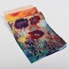 BYSIFA|Winter Blue Red Silk Shawl Scarf New Floral Long Scarves Hijabs Printed Fashion Accessories Brand Head Neck Scarves Wraps