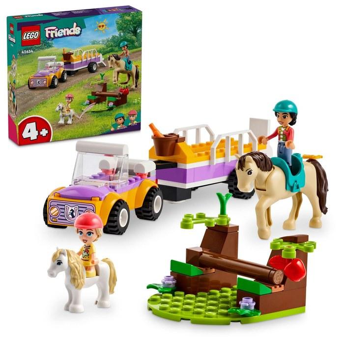LEGO Friends Pony and Horse Trailer 42634, Multicolor, One Size