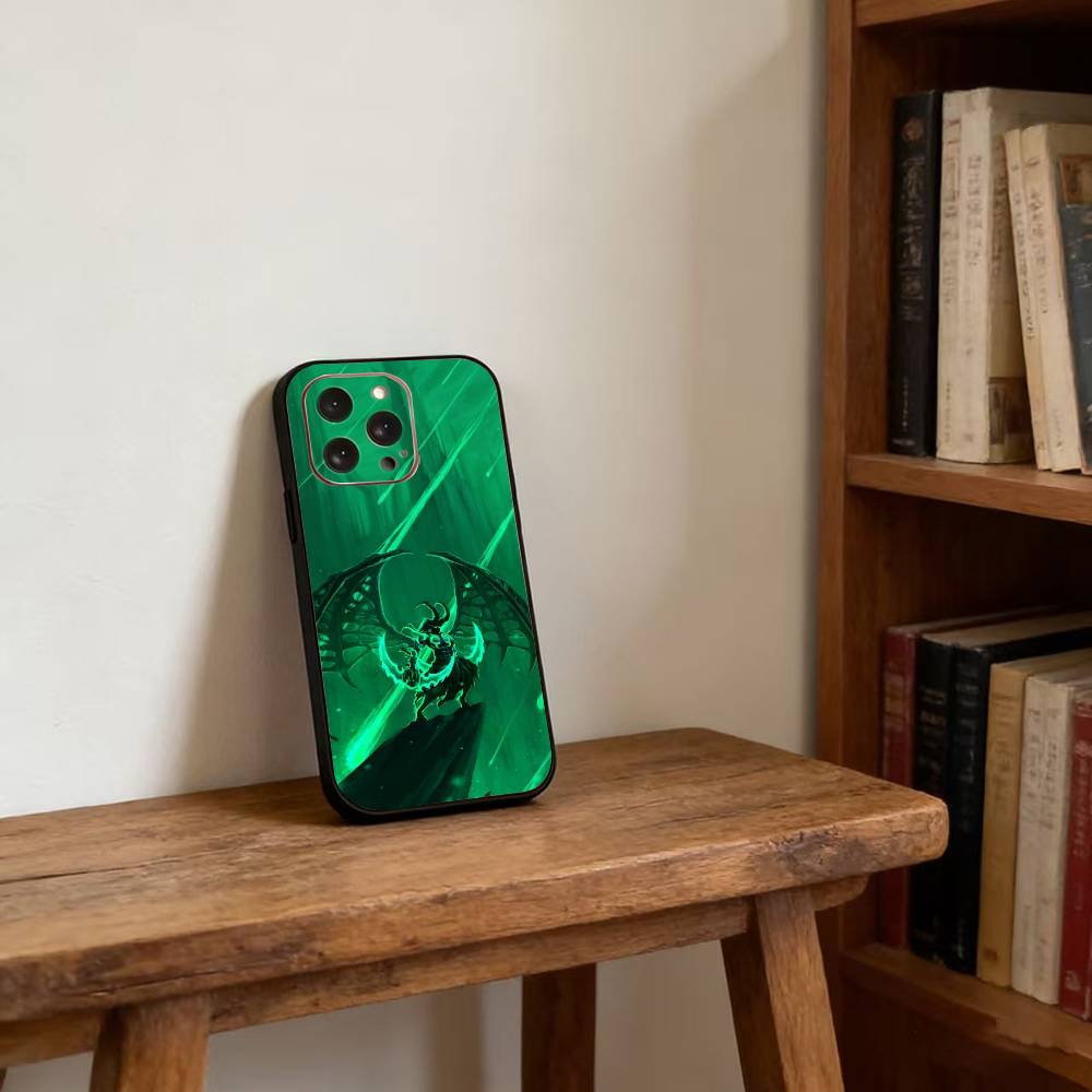 W-World of W-Warcraft Phone Case For iPhone 17,16,15,14,13,12,11 Plus,Pro Max,XS,Soft Silicone Black Cover iPhone17ProMax