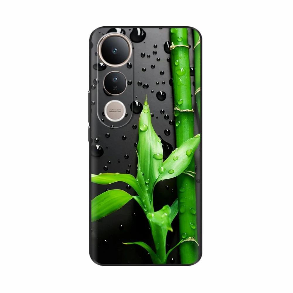 Fundas For Vivo V50 Lite 5G Popular Flowers Cartoon Soft Silicone Phone Back Cover For Vivo V50 V50 Lite 5G 4G Shell Casing Capa