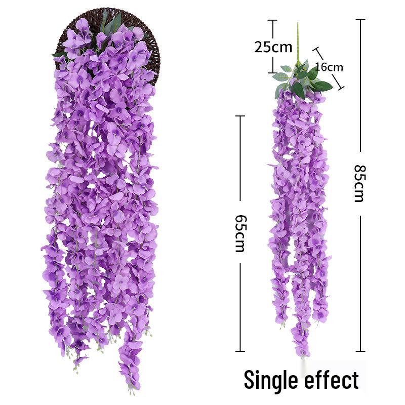 Artificial Wisteria Hydrangea Orchid String for Home Ceiling Decoration
