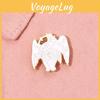 Eye-catching Alloy Pin Of Adorable Demon Girl With Wings And Halo For Fashion Enthusiasts