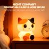 Dreifarbige Katzen-Nachtlampe, Wiederaufladbare Nachttischlampe, Berührungssteuerung mit Dimmfunktion, Timer, Ideal für die Heimdekoration, Perfekte Geschenkauswahl