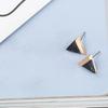 Chic Triangle Dangle Earrings for Women Hollow Geometric Statement Wraped Twisted Hanging Earrings Party Ear Decoration