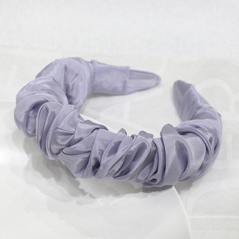 Hairpin Hair Band Hair Accessories Pleated Headwear Pure Color Headband Fashion