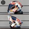 ORZ Personalised Motorcycle Full Face Helmet Men Women Fashion Dual Lens Helmets Motocross Racing Modular Flip Up Casco Moto