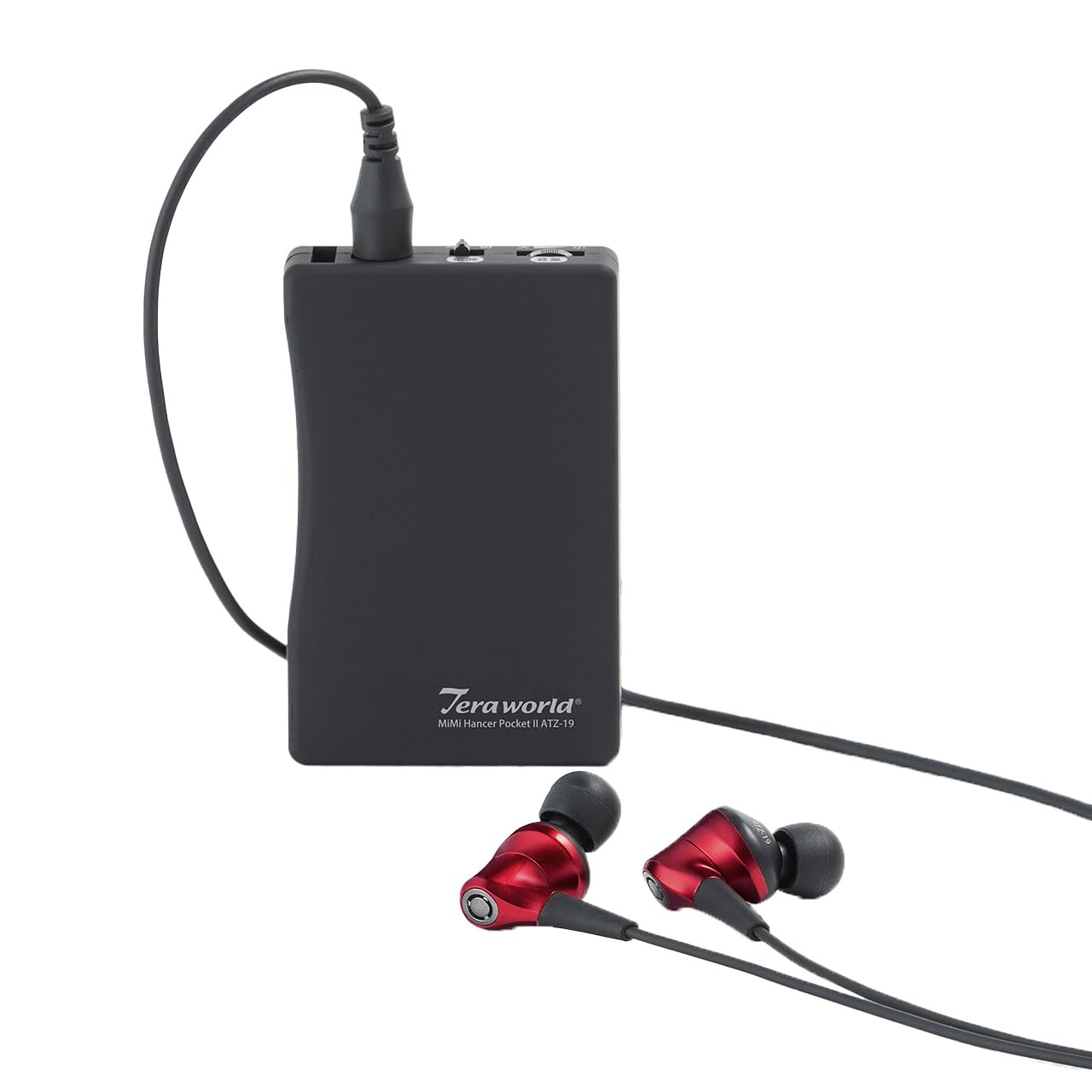 

Високопродуктивний слуховий апарат Terra International ATZ-19, MimiHanser Pocket II з запатентованою технологією, ATZ-19R (Червоний)