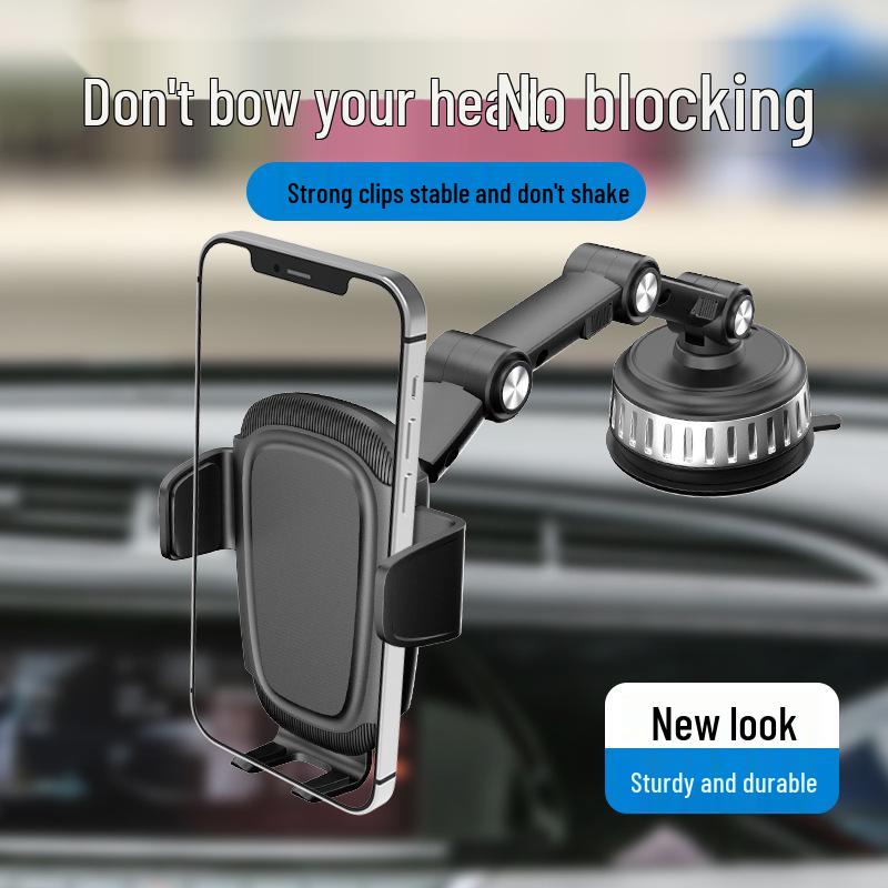 Universal Car Phone Holder with Suction Cup for Windshield & Dashboard