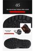 Men's Winter Fleece-Lined Snow Boots with Thick Sole, Non-Slip, Zipper, Cold Protection