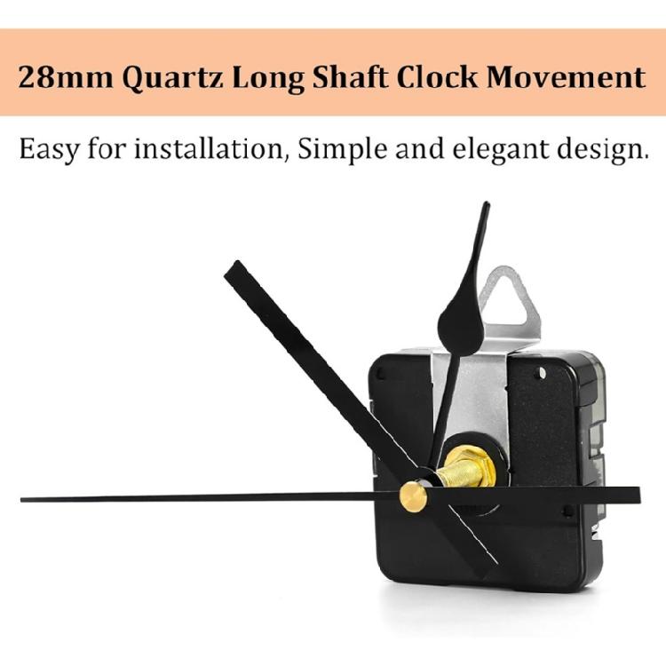 Quiet Wall Clock Replacement Movement with Long and Short Hands for Clock Making Mechanism Craft Projects Repair Parts