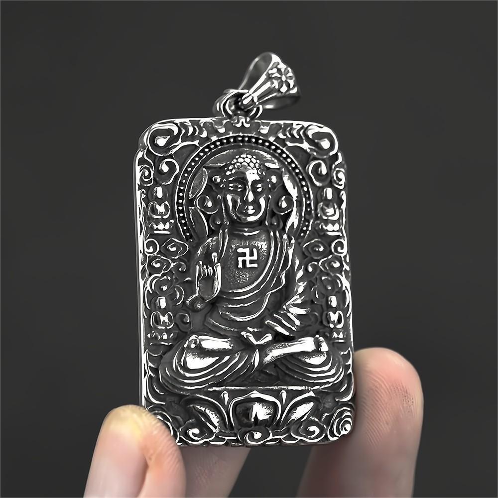 Retro Znamení Zvěrokruhu Buddha Přívěsek Náhrdelník: Trendy etnický styl pro muže a ženy, s osmi ochránci
