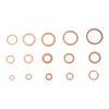 150Pcs Copper Washer Sealing Assortment Set Flat Adapter Sump Plug Crush Washer Oil Drain Plug Gasket Seal Assortment