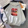 Cars Lightning McQueen Hoodies Women Vintage Jasmine Kawaii Hooded Pullover Clothes Cartoons Sweatshirt Harajuku Aesthetic Tops