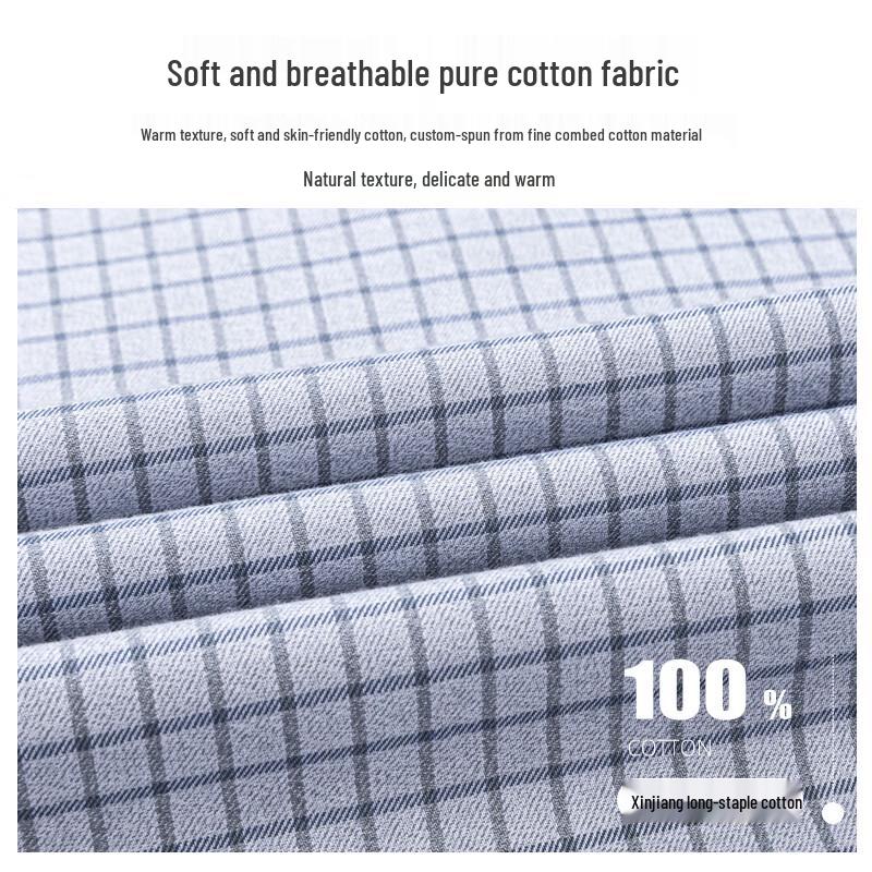 Romanti Men's Full Cotton Long Sleeve Business Shirt