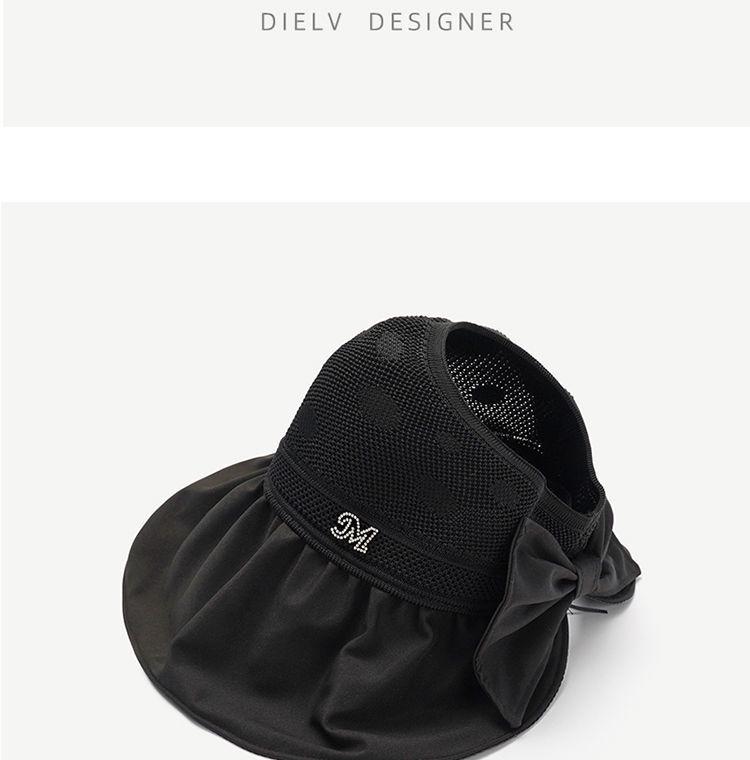 

Женская летняя складная шляпа от солнца с широкими полями, защитой от УФ-лучей и покрытием из черного клея One Size чёрный