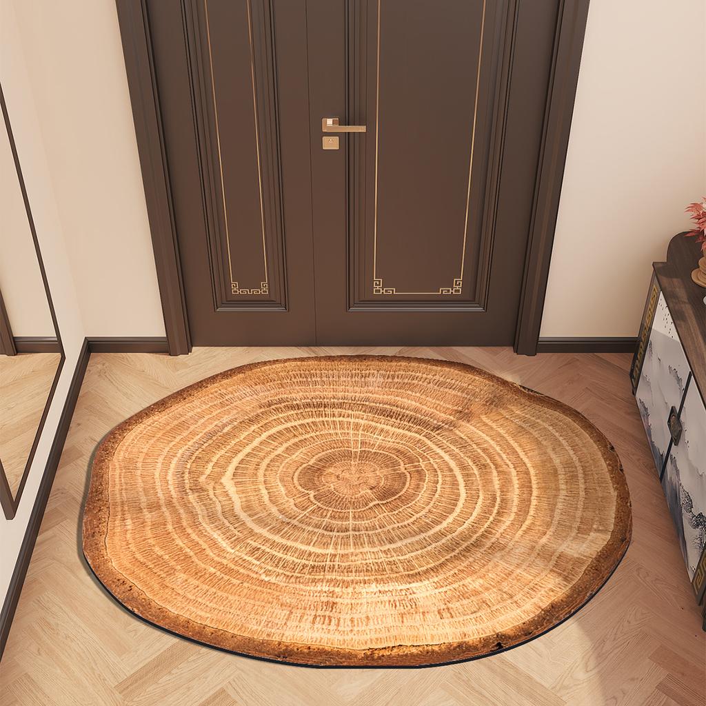Wooden Welcome Entrance Doormat Outdoor Front Door Mat Room Area Rugs Hallway Floor Foot Bath Mat Washable
