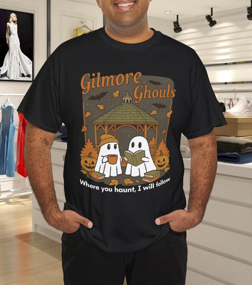

Gilmore Ghouls Where You Haunt I Will Follow Halloween Ghost T-Shirt XL