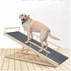 Portable Wooden Folding Pet Ramp Adjustable Non-Slip Dog and Cat Ladder Safe Access for Couch Bed or Car Durable Pet Ramps