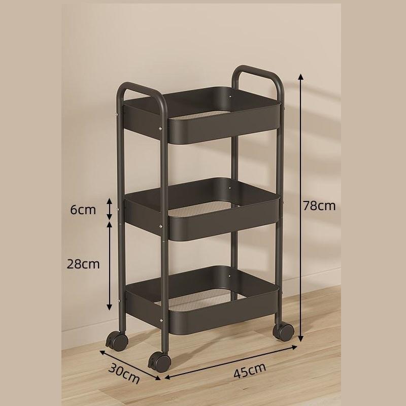 Multifunctional Rolling Storage Cart Storage Shelf