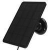 Surveillance Camera Solar Panel Monocrystalline Silicon 4W 5V with Charging Cable for Outdoor Surveillance Camera Black