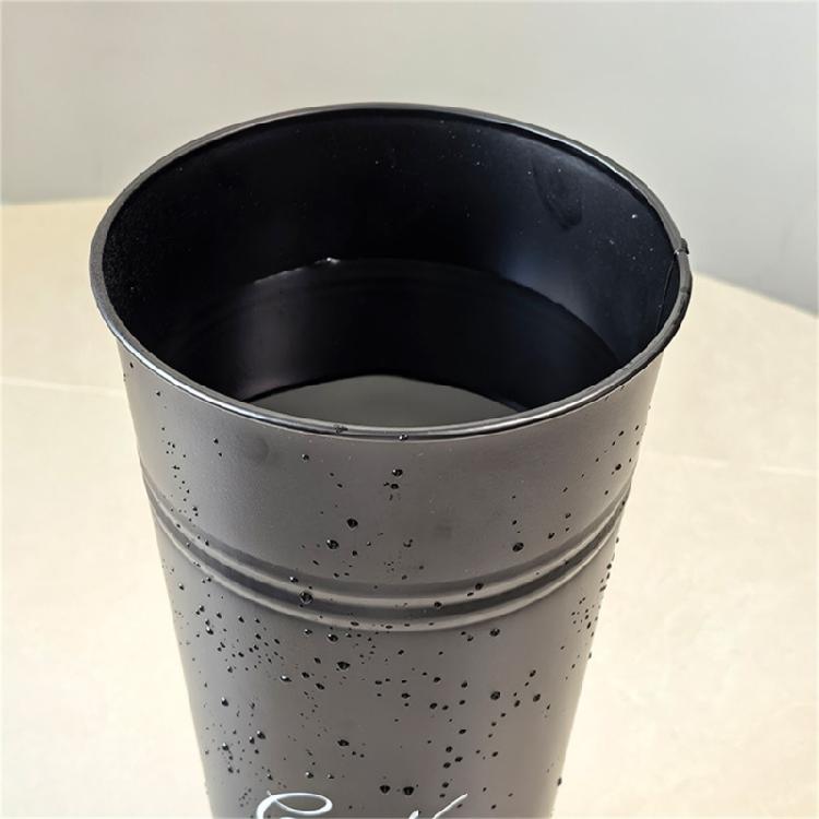 Galvanized Steel Flower Bucket Container Vintage Farmhouses Decoration Rustproof Design For Indoor Outdoor Plant Display