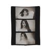 Gesichter von Lana Del Rey Decken Flanell Herbst/Winter Multifunktionale Warme Überwurfdecke für Sofa Büro Plüsch Dünne Steppdecke